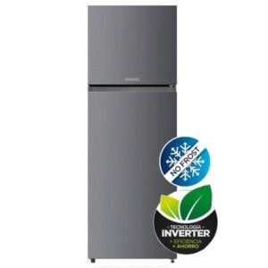 Heladera Briket KD268 Con Freezer Color Gris No Frost Inverter