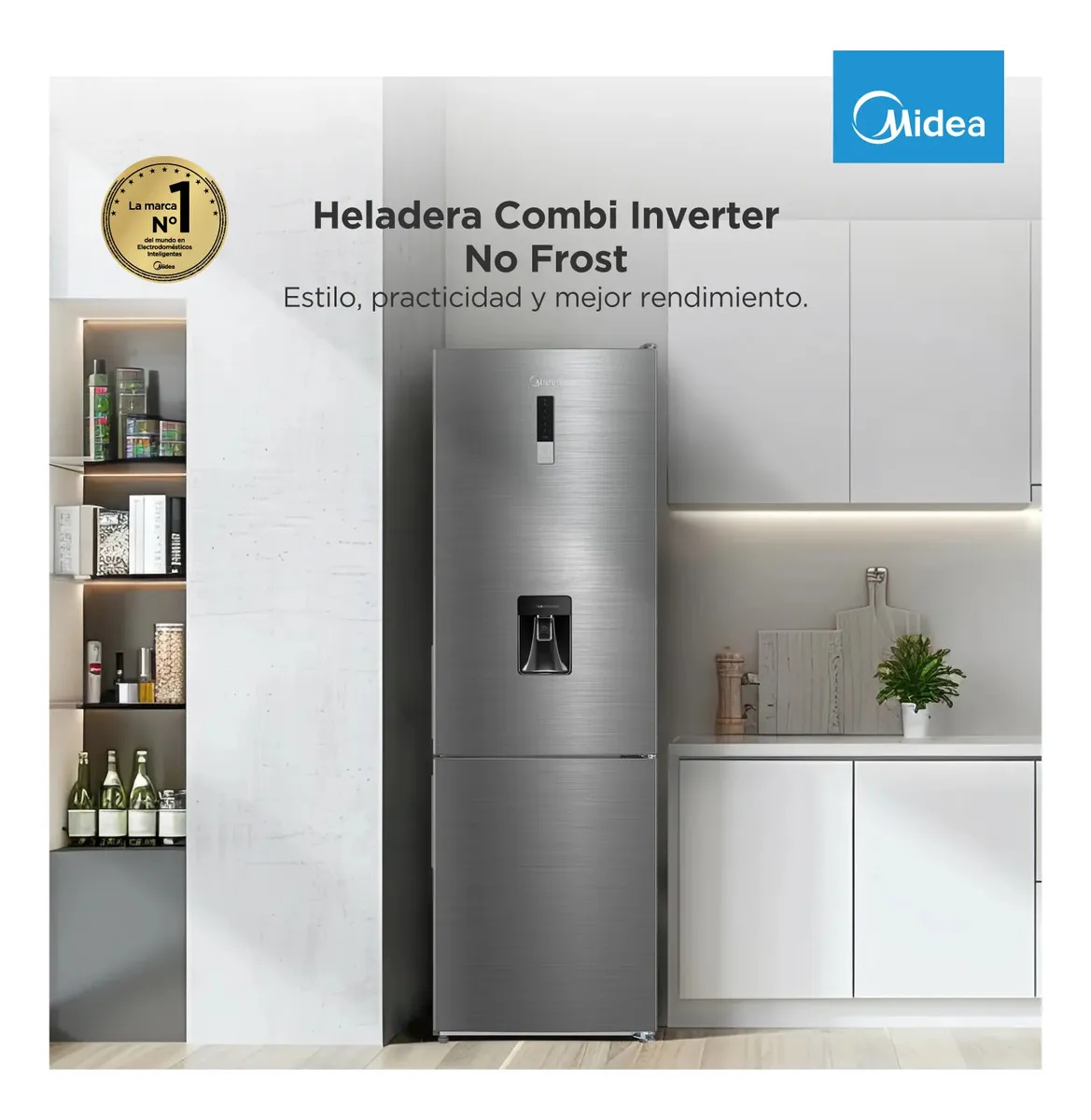 Heladera Midea (MDRB 424) No Frost Inverter 300Lts. - Imagen 4