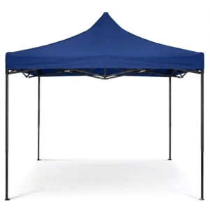 GAZEBO PLEGABLE 3x3 MT CAÑO ACERO  AZUL