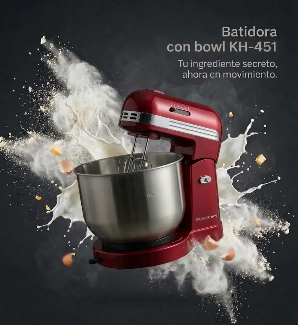 Batidora Ken Brown Kh-451 Bowl - Imagen 3