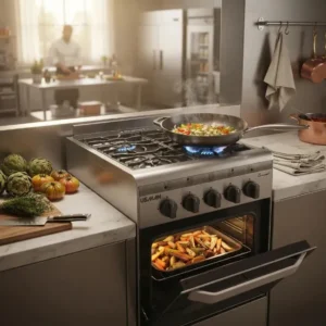 Cocina Industrial Usman 4 Hornallas Acero Inoxidable.