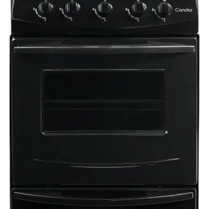 Cocina Escorial Candor gas envasado Negra