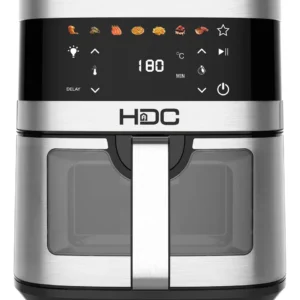 Freidora de Aire HDC 9.7Lts. Ventana Transparente Pantalla Táctil Gris