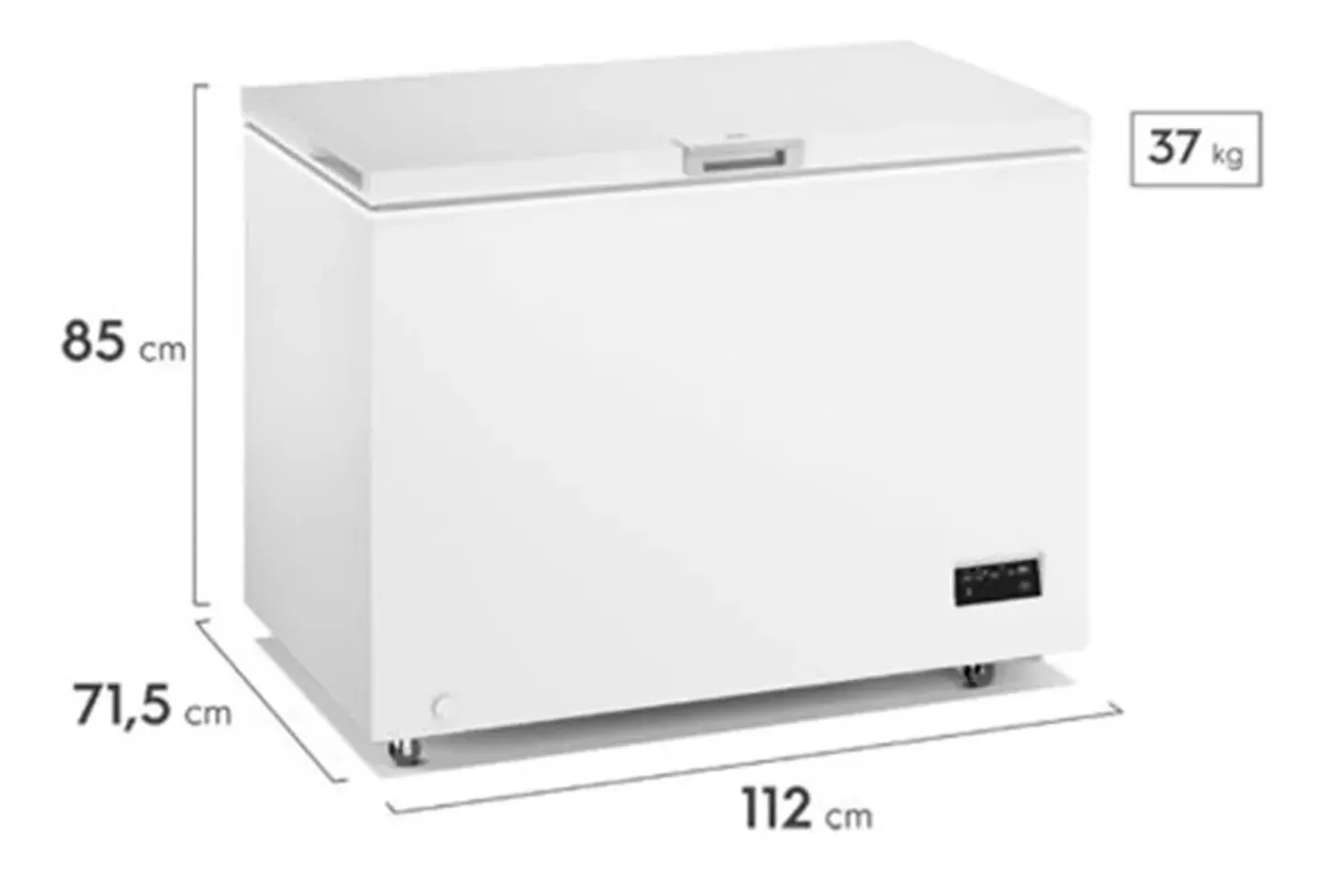 Freezer Horizontal Gafa 316l Blanco Inverter Modelo- FGHI302B-L - Imagen 3