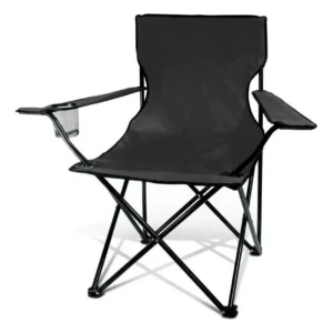 Silla Plegable Camping Negro.