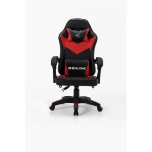 Silla Gamer Shenlong  Negra - Reclinable 135° Rojo