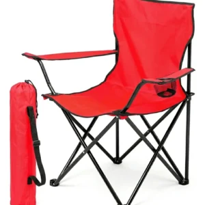 Sillon Plegable Camping Rojo.