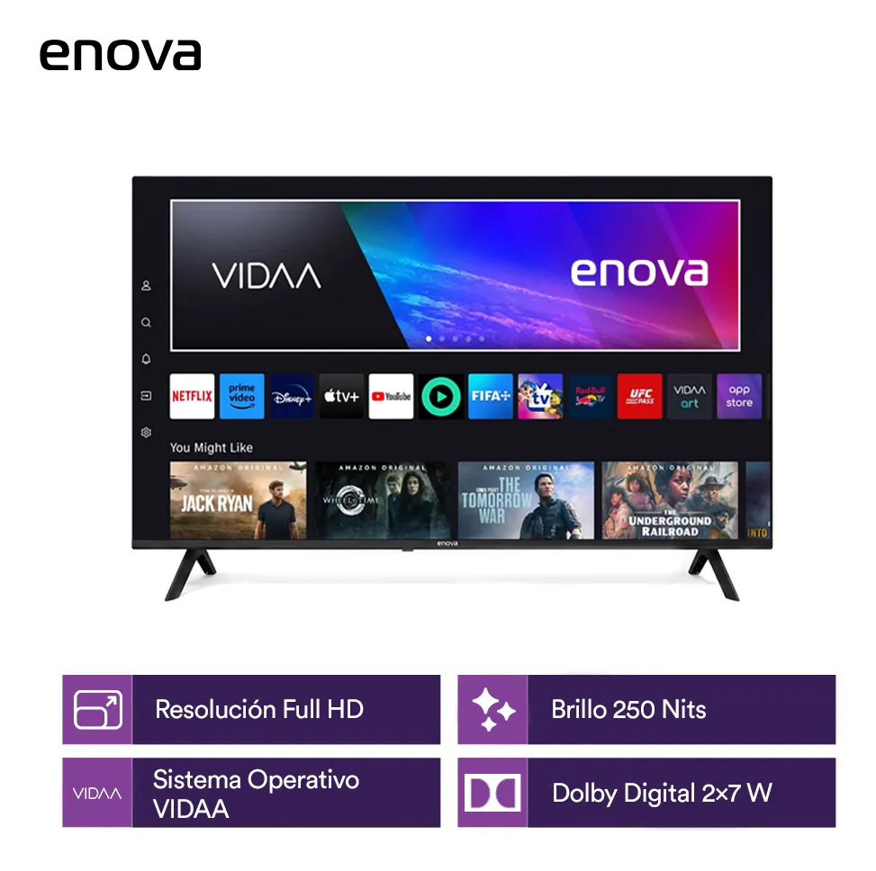 Smart Tv Enova 43 Led Full Hd Vidaa Tv - Imagen 2