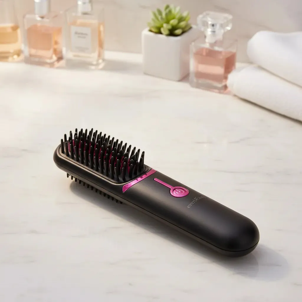Cepillo Alisador De Cabello Recargable Everbeauty Eb-2603 - Imagen 2