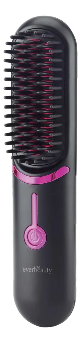 Cepillo Alisador De Cabello Recargable Everbeauty Eb-2603