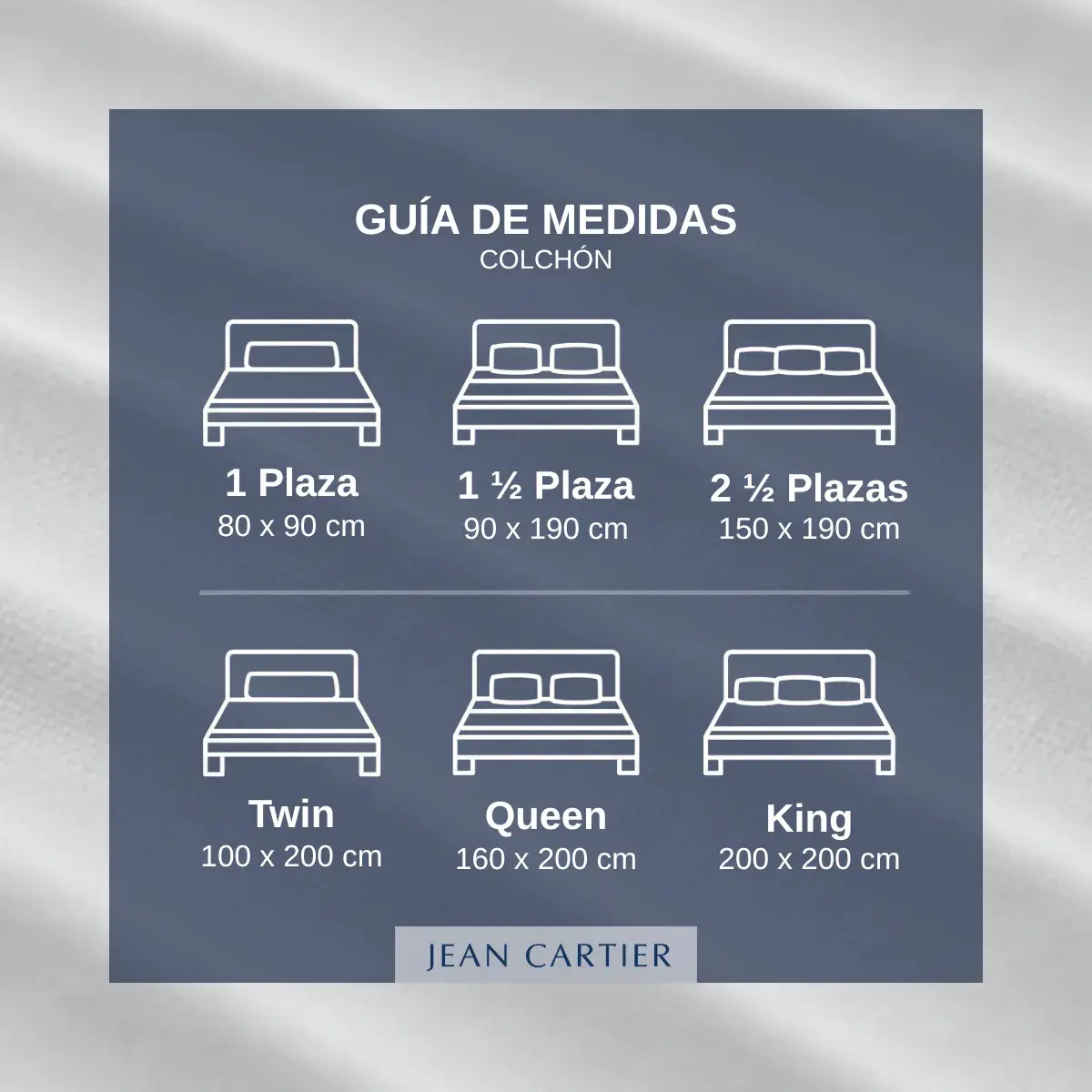 Juego De Sábanas 2 1/2 Plaza JEAN CARTIER - Imagen 2