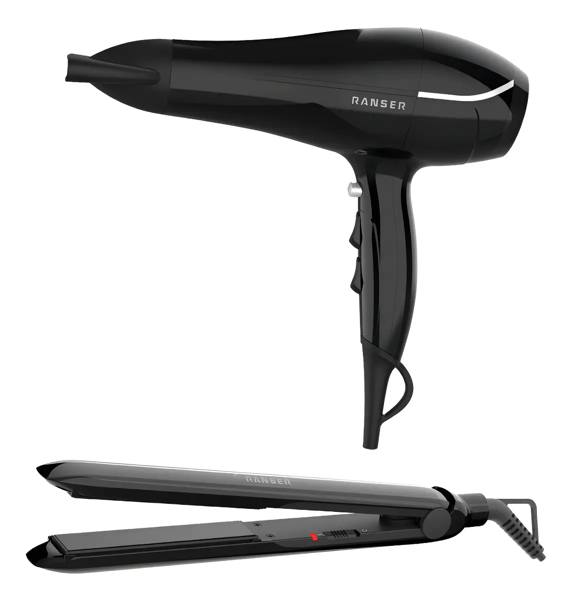Set Ranser Secador De Pelo Hd-5500 + Planchita Hd-2250 2000w